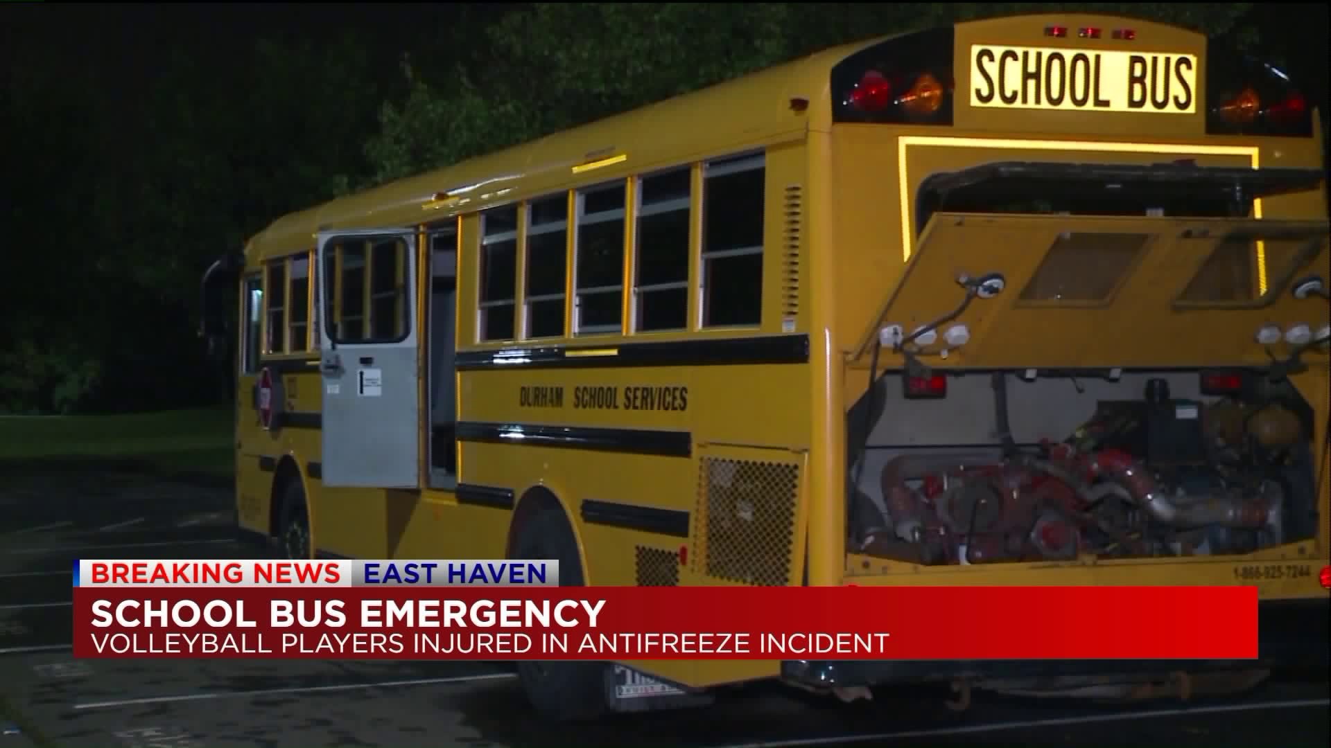 Several East Haven High School students injured following antifreeze spill on bus