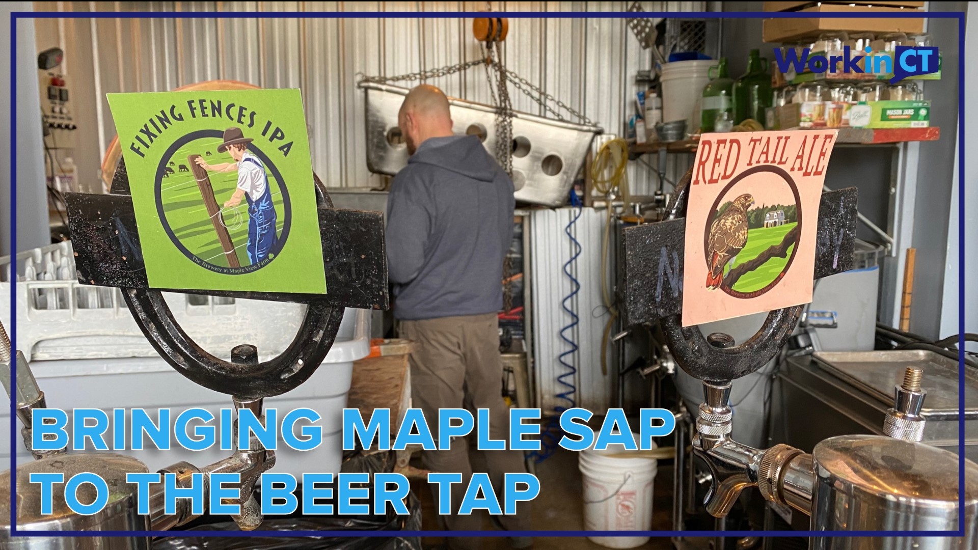 The Maple Ale comes from the creative mind of head brewer John Coppeler who said they make the most of what is on the farm.