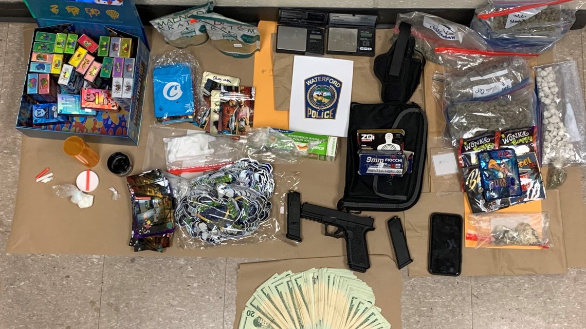 Drugs, gun and cash seized by Waterford police in raid | fox61.com