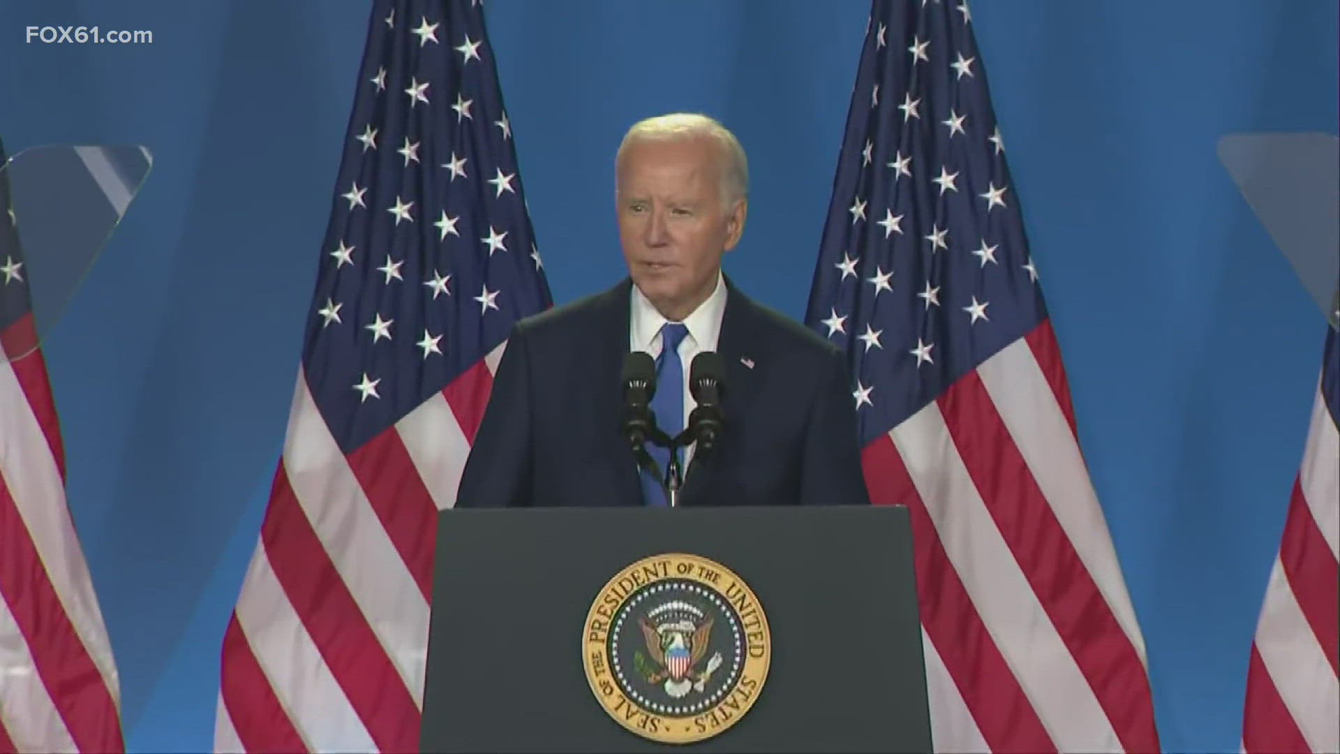 Moments after President Joe Biden ended his press conference Thursday, CT Congressman Jim Himes called for him to drop out of the 2024 race.