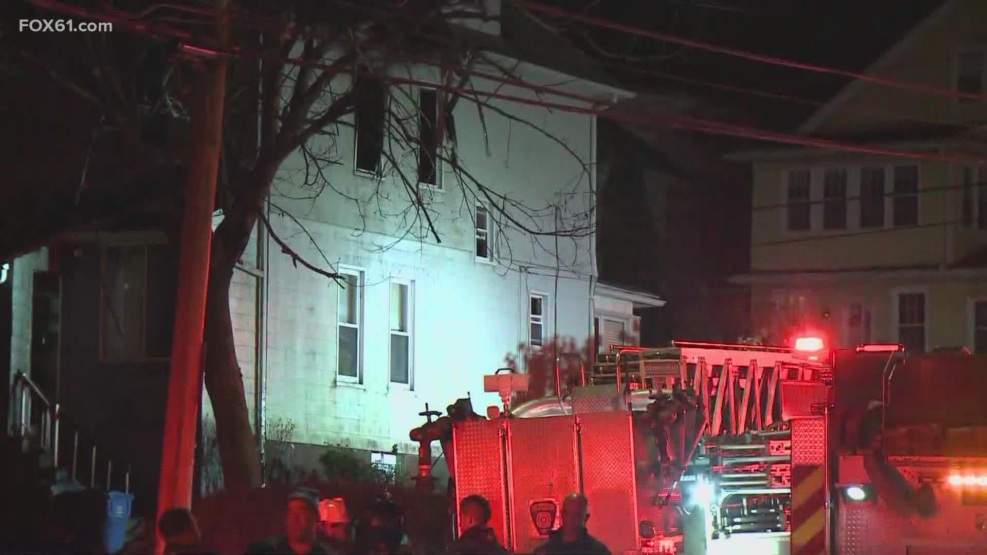 Two people lived in the home, one woman was saved and is in stable conditions.