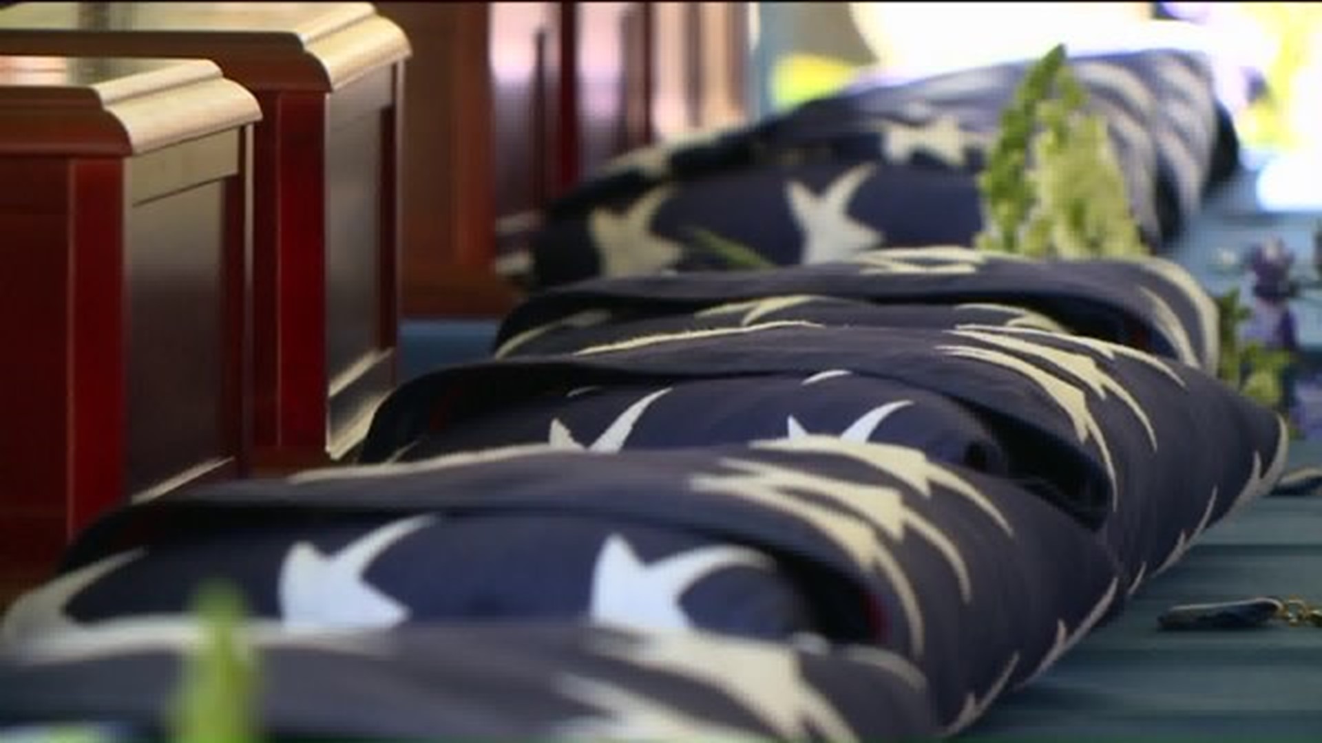 Unknown veterans' remains laid to rest in ceremony
