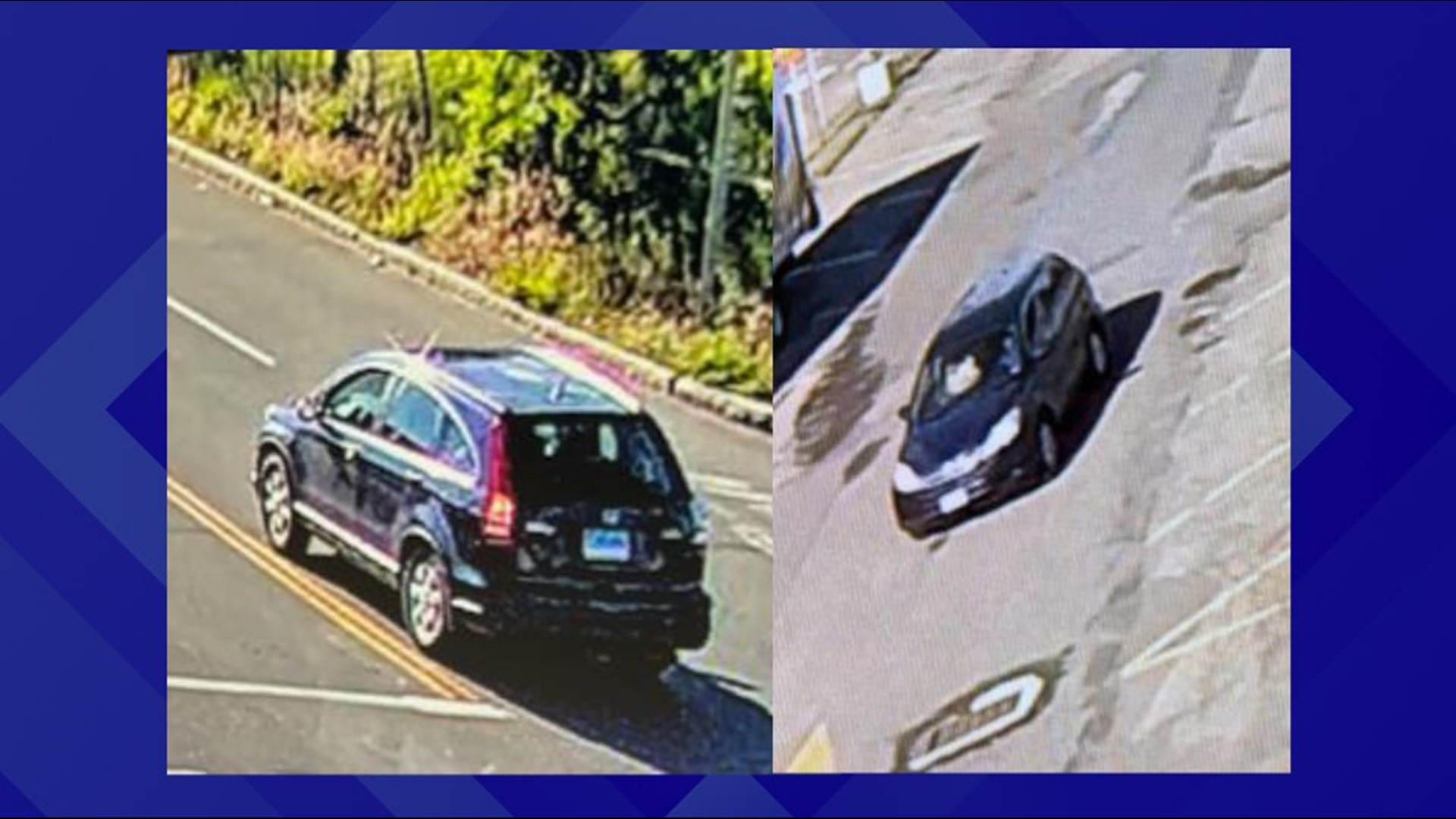 Pictures released of SUV possibly involved in Waterbury crash