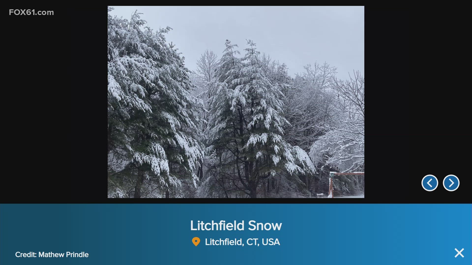 Litchfield County was impacted the most of any other county in the state with people seeing almost a foot of snow.