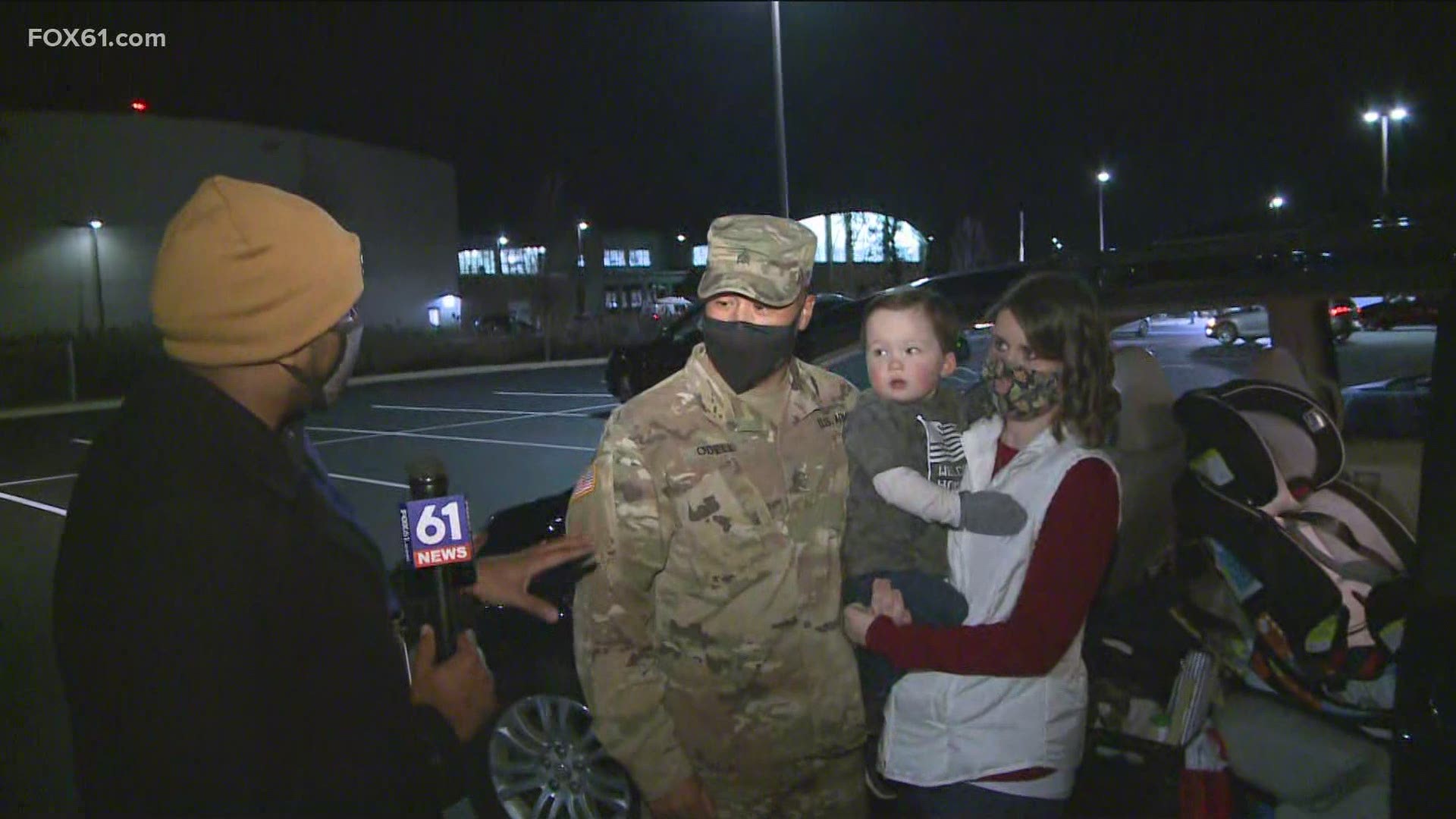 The troops returned home after a yearlong deployment.