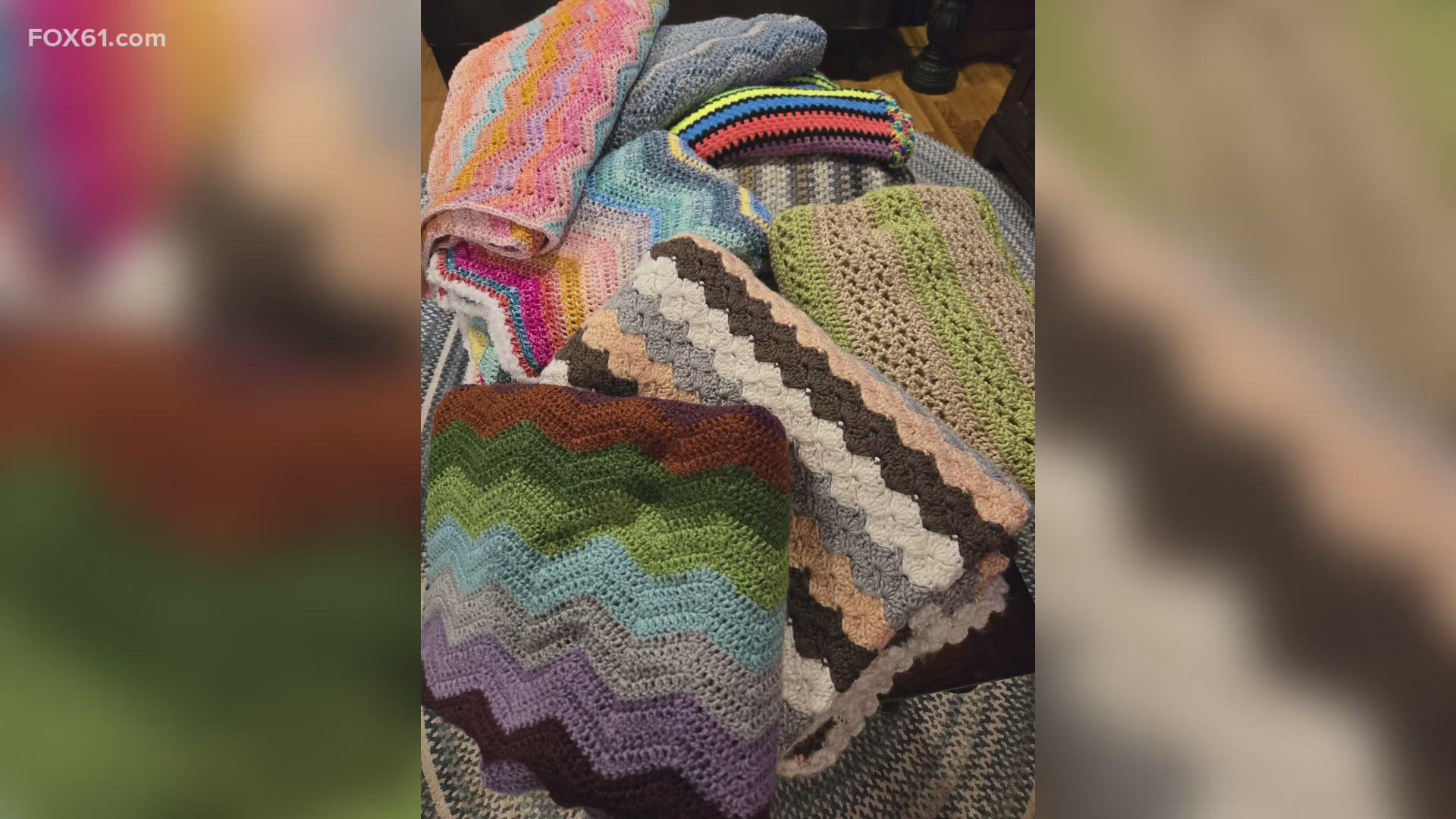 FOX61 viewer Cyndi Preble from Guilford is using her knitting talents to create afghans for kids in foster care across Connecticut.