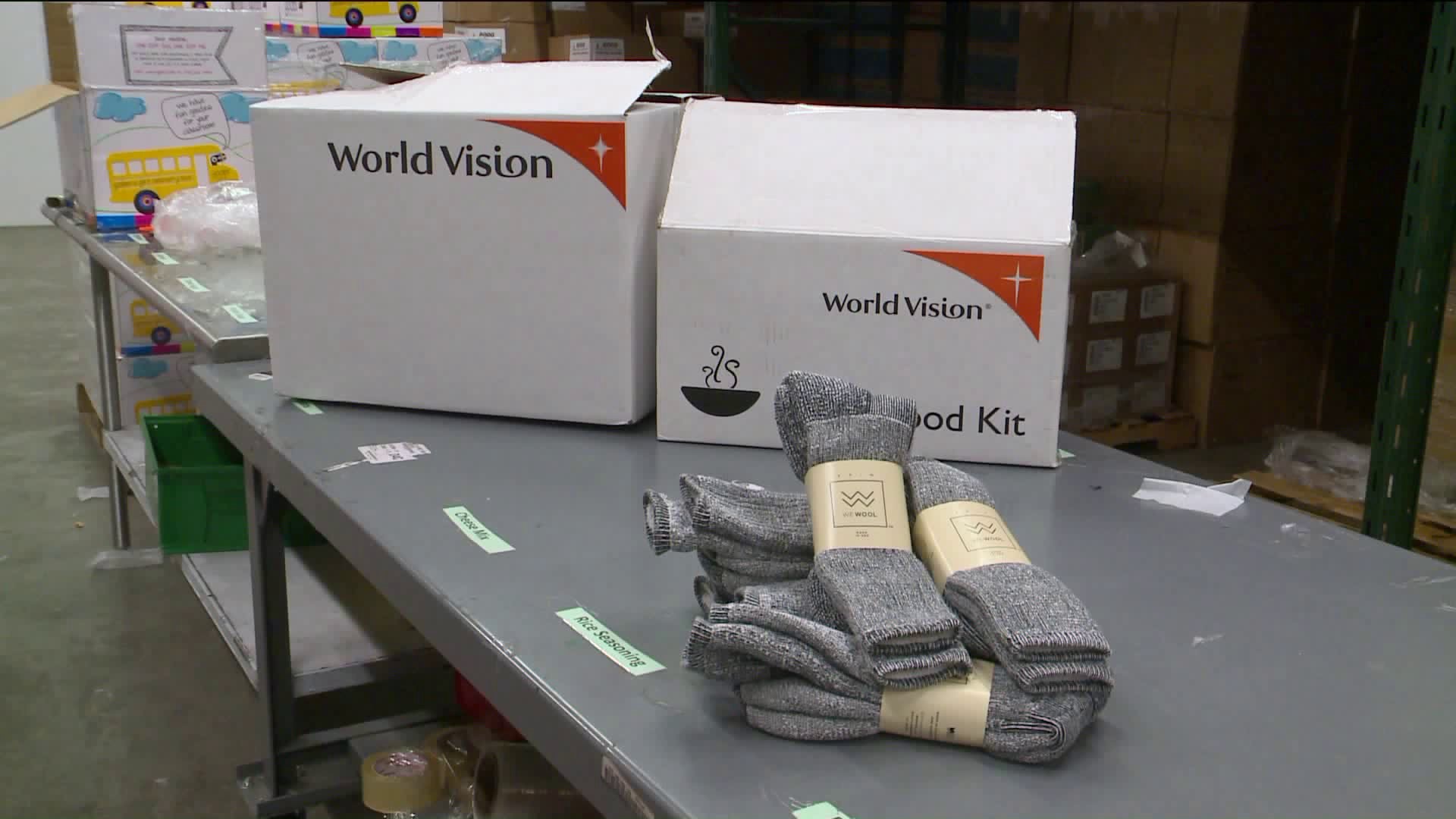 Charity working to give socks to the homeless