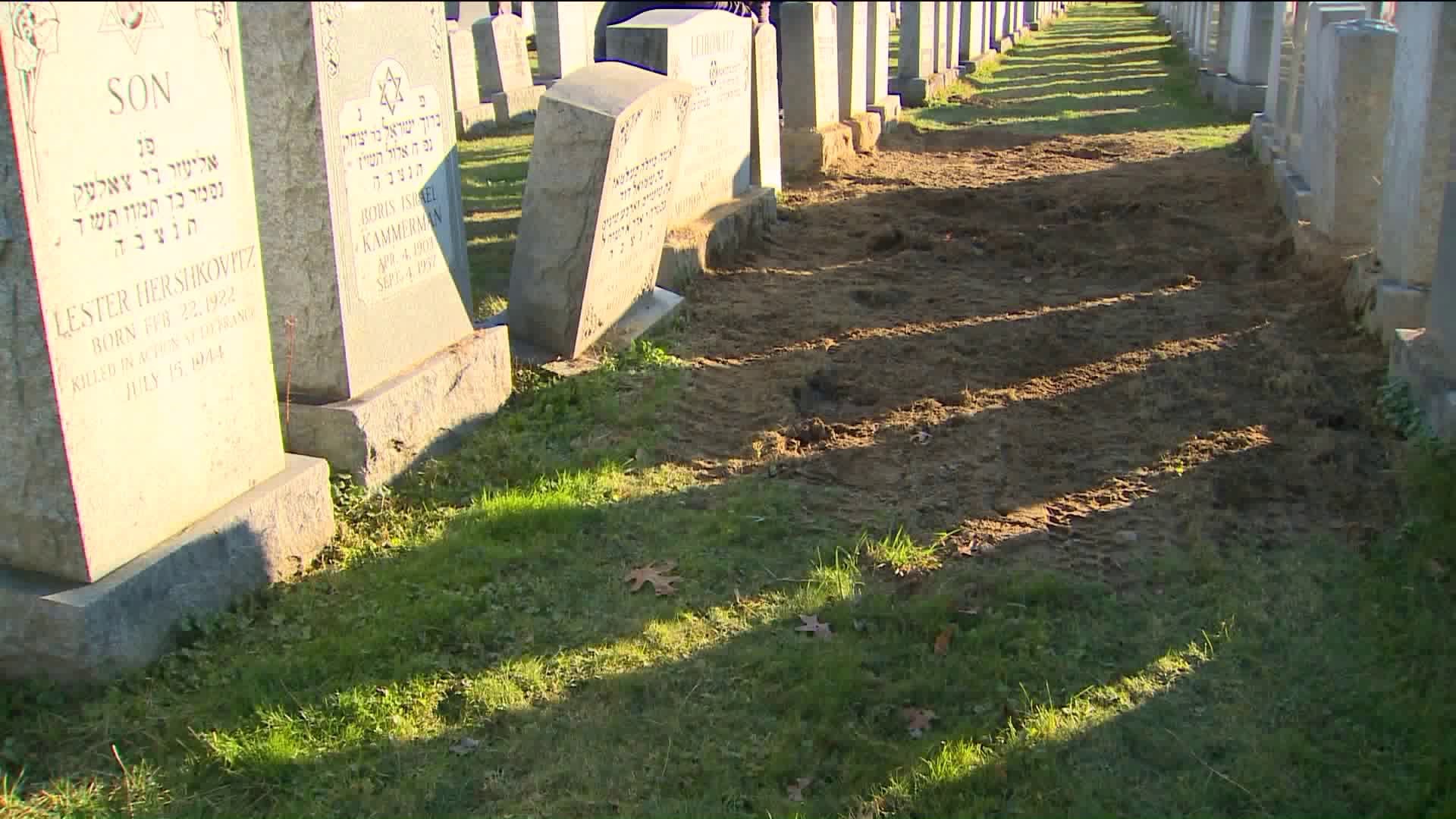 Remains appear removed from grave in Hartford cemetery