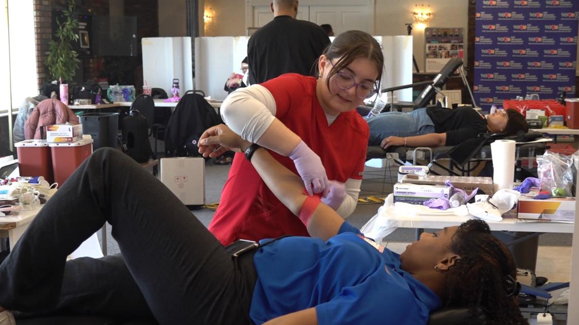 Connecticut blood drive draws hundreds to tackle winter donation shortfall