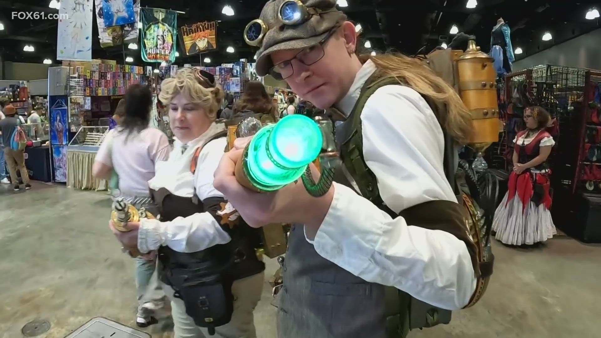 A convention kicked off in Hartford on Friday featuring all things pop culture from anime to zombies. Around 45,000 people are expected to attend this weekend.