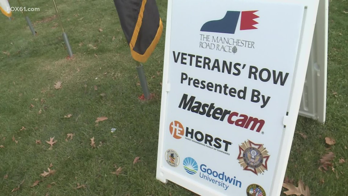 Veterans' Row and Path of Honor at Manchester Road Race