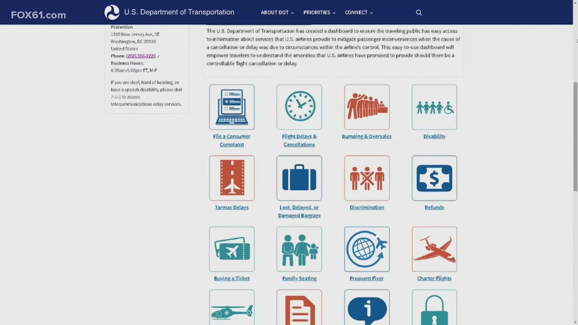 Just in time for Labor Day weekend, the U.S. government launched an airline customer service dashboard to help travelers.