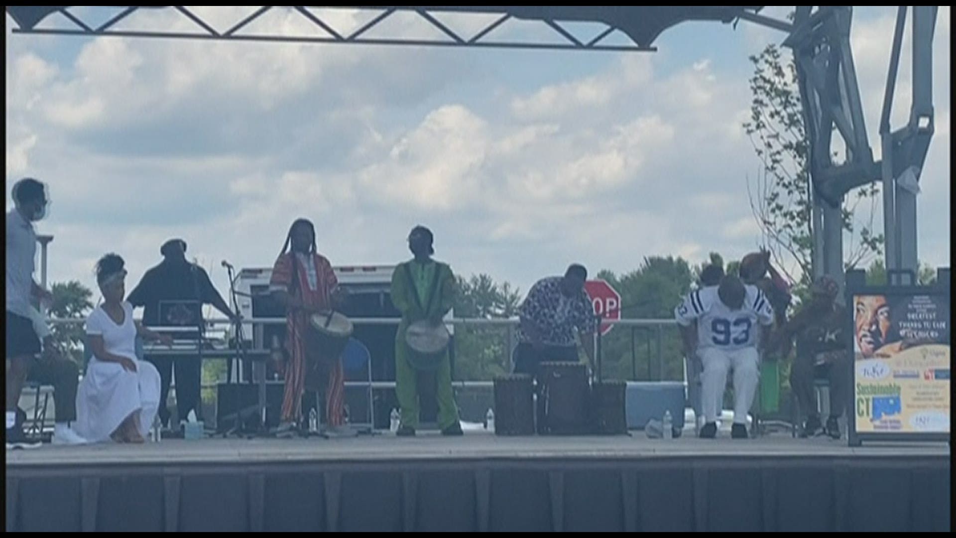 The celebration wasn't complete without performances from African drummers and dancers, who also shared a piece of tradition. Take a look below.