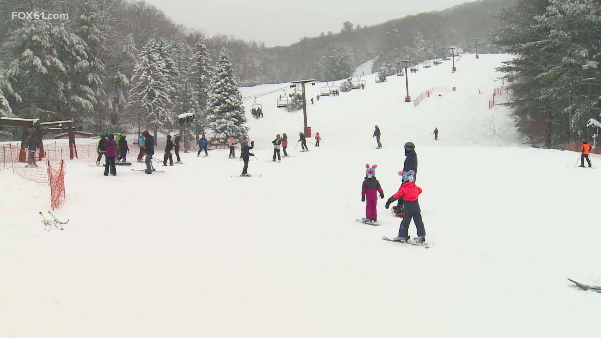 Since Ski Sundown in New Hartford opened in mid-December, this is the first significant snowfall of the year.