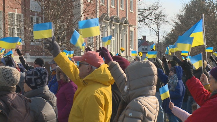 Connecticut residents support Ukraine at West Hartford, New Britain events