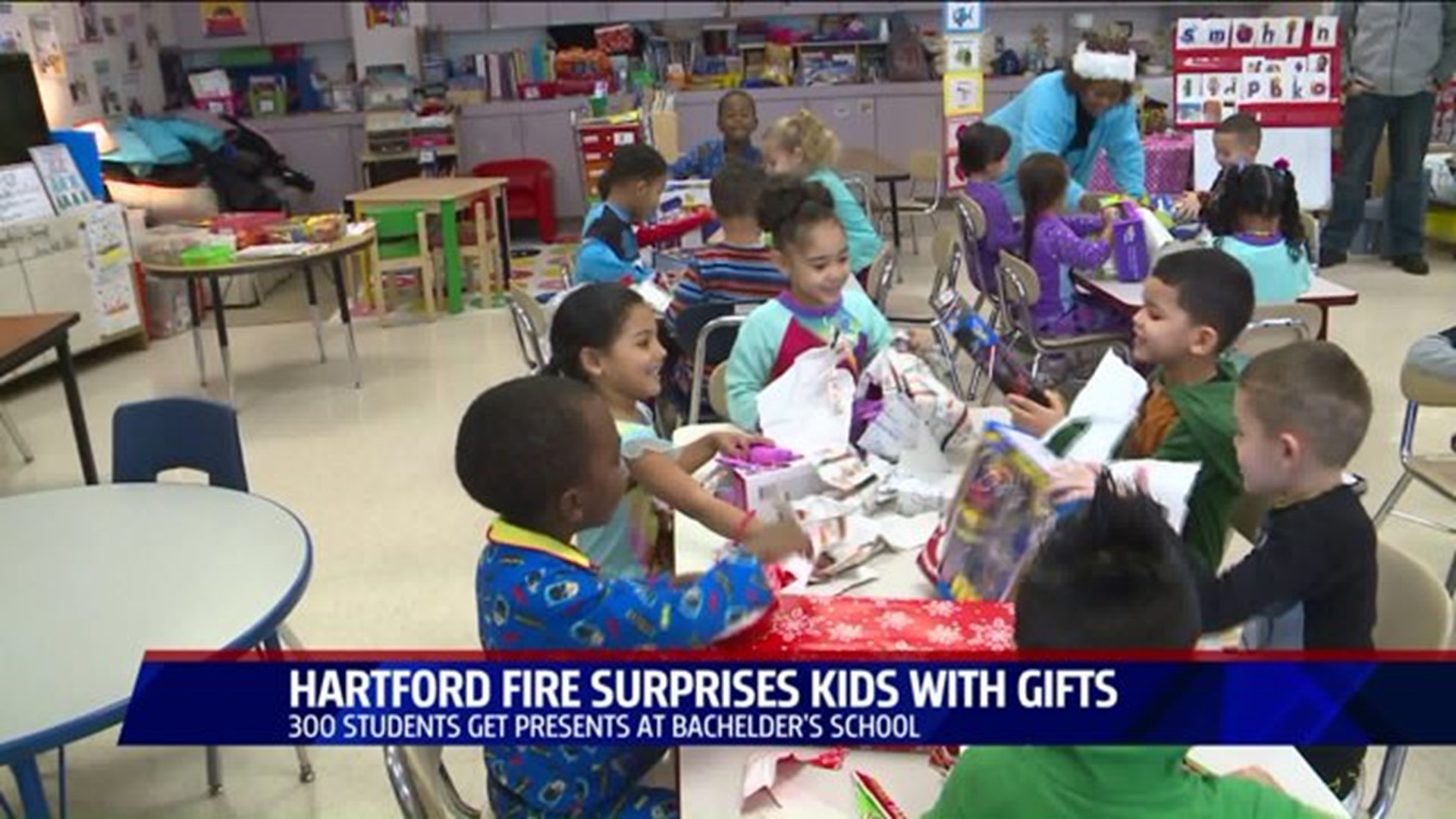 Hartford kids get gifts from fire department