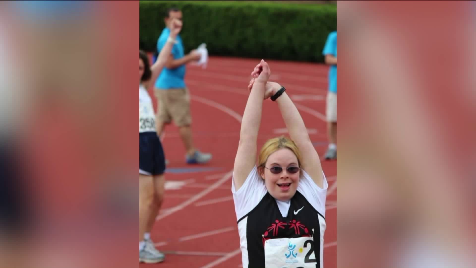 Special Olympic Athlete inspiring others on and off the court
