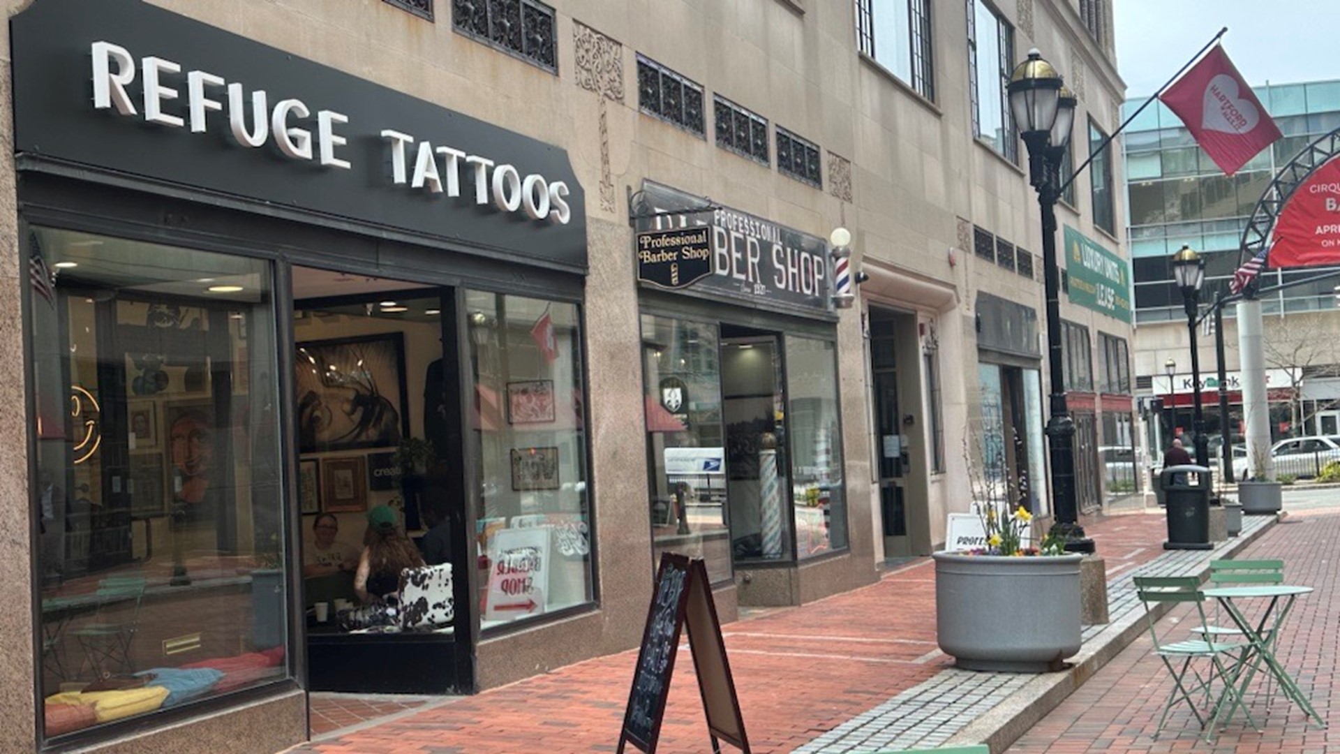 From coffee to tattoos, much can be found at the storefront at 95 Pratt Street in Hartford.