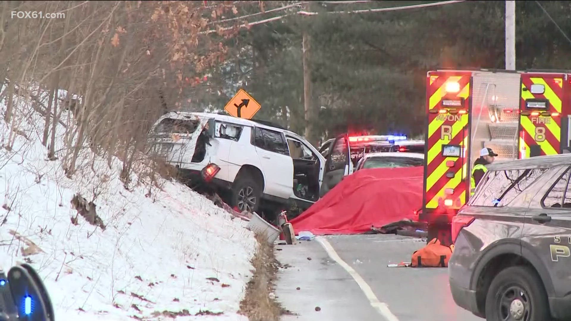 The crash happened between several vehicles on Route 10 on Tuesday morning.
