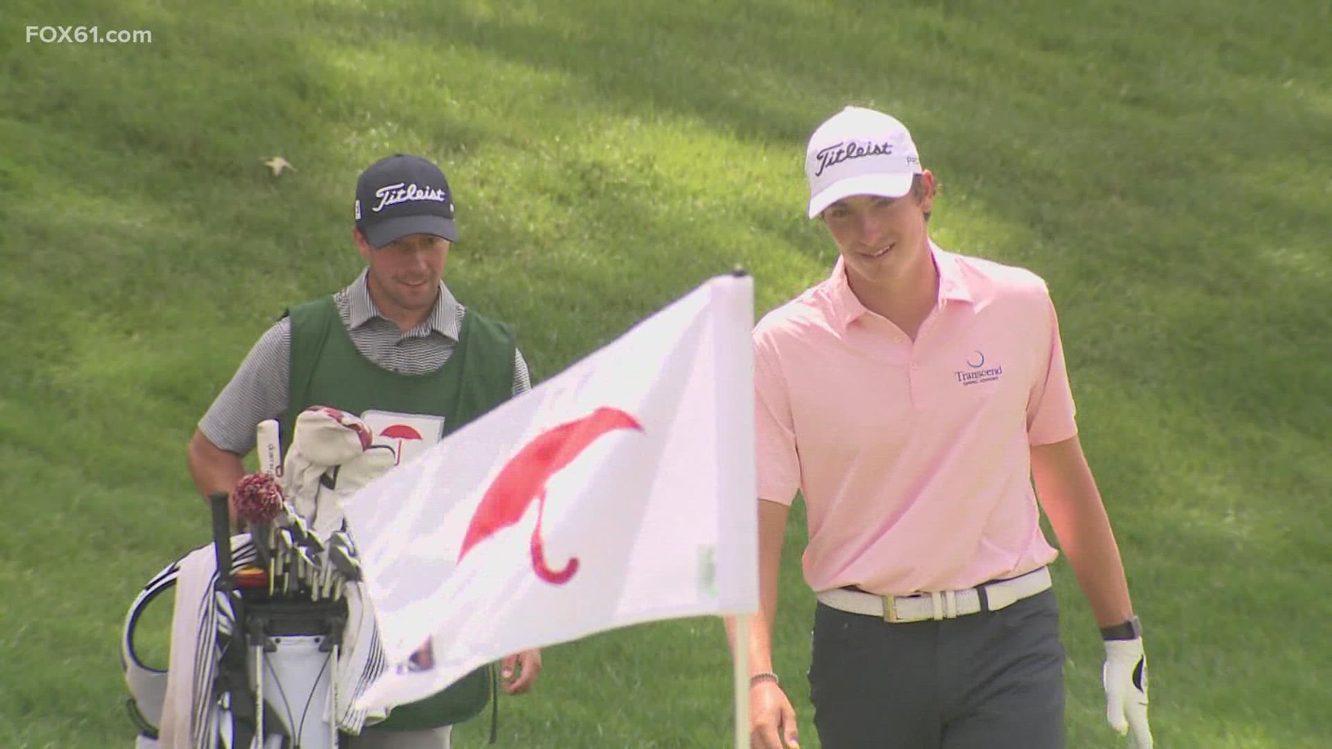 The 19-year-old Milford native, Ben James, just graduated high school, and is now teeing off with the pros.