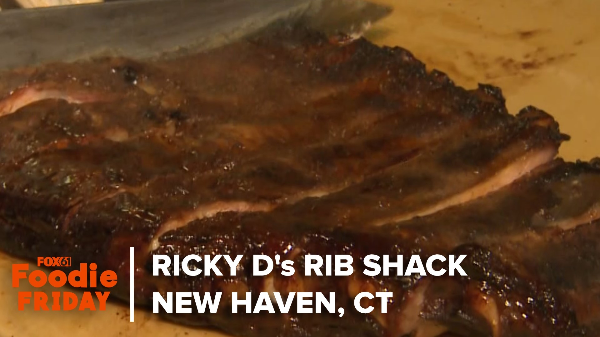 Rachel Piscitelli visited Ricky D's Rib Shack in New Haven, where they tell customers "don't bite ya fingers!"