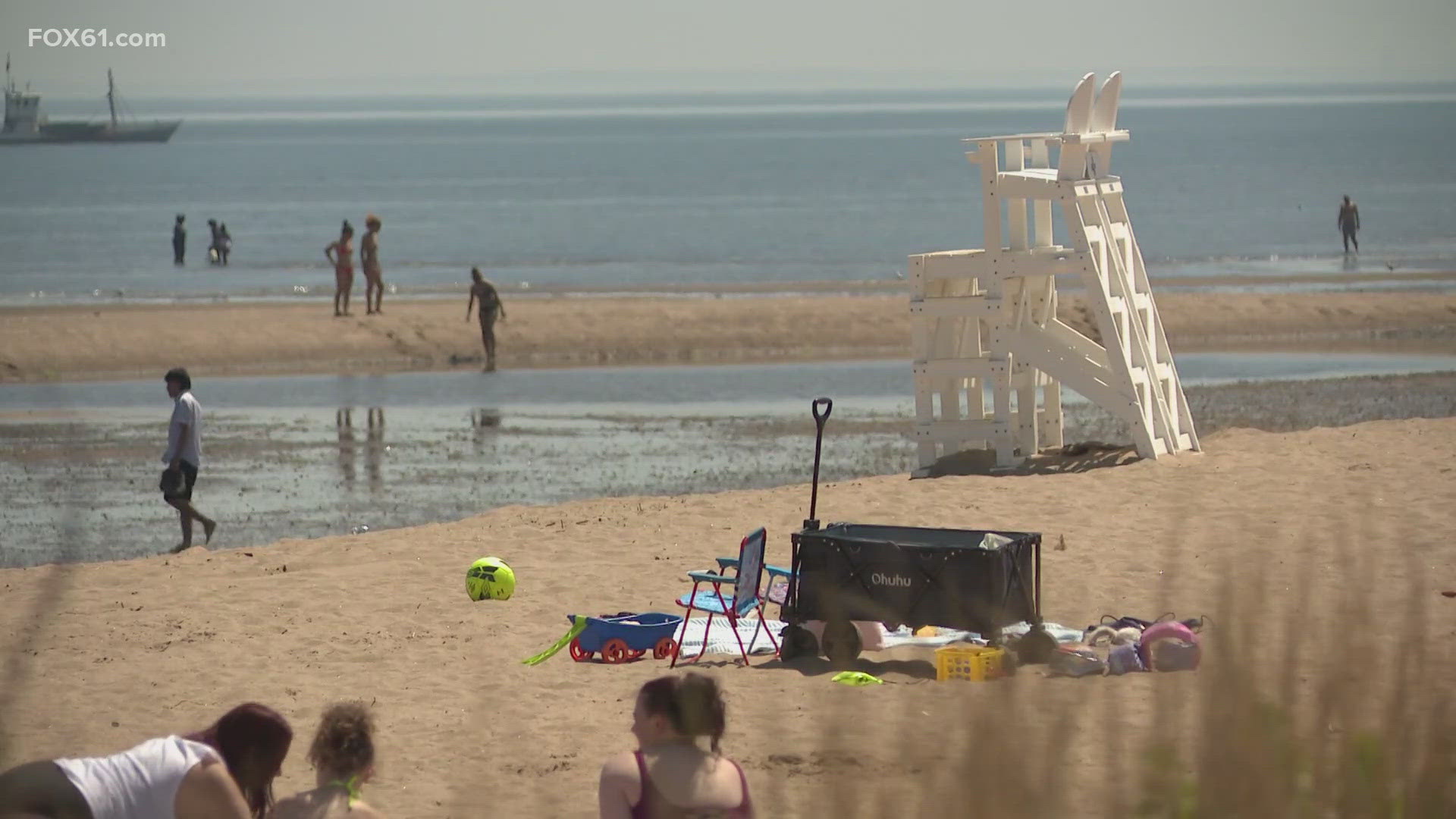 Police say a child on a school field trip Monday morning had a close call at Seabluff Beach.