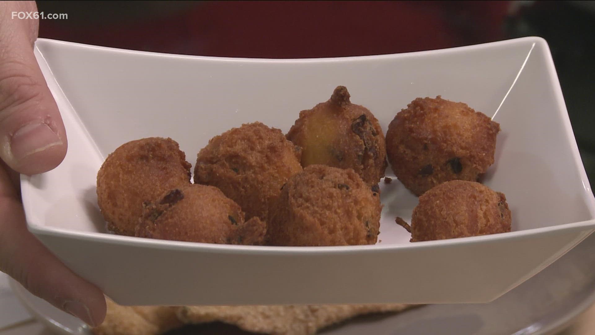 We're making some delicious hushpuppies!