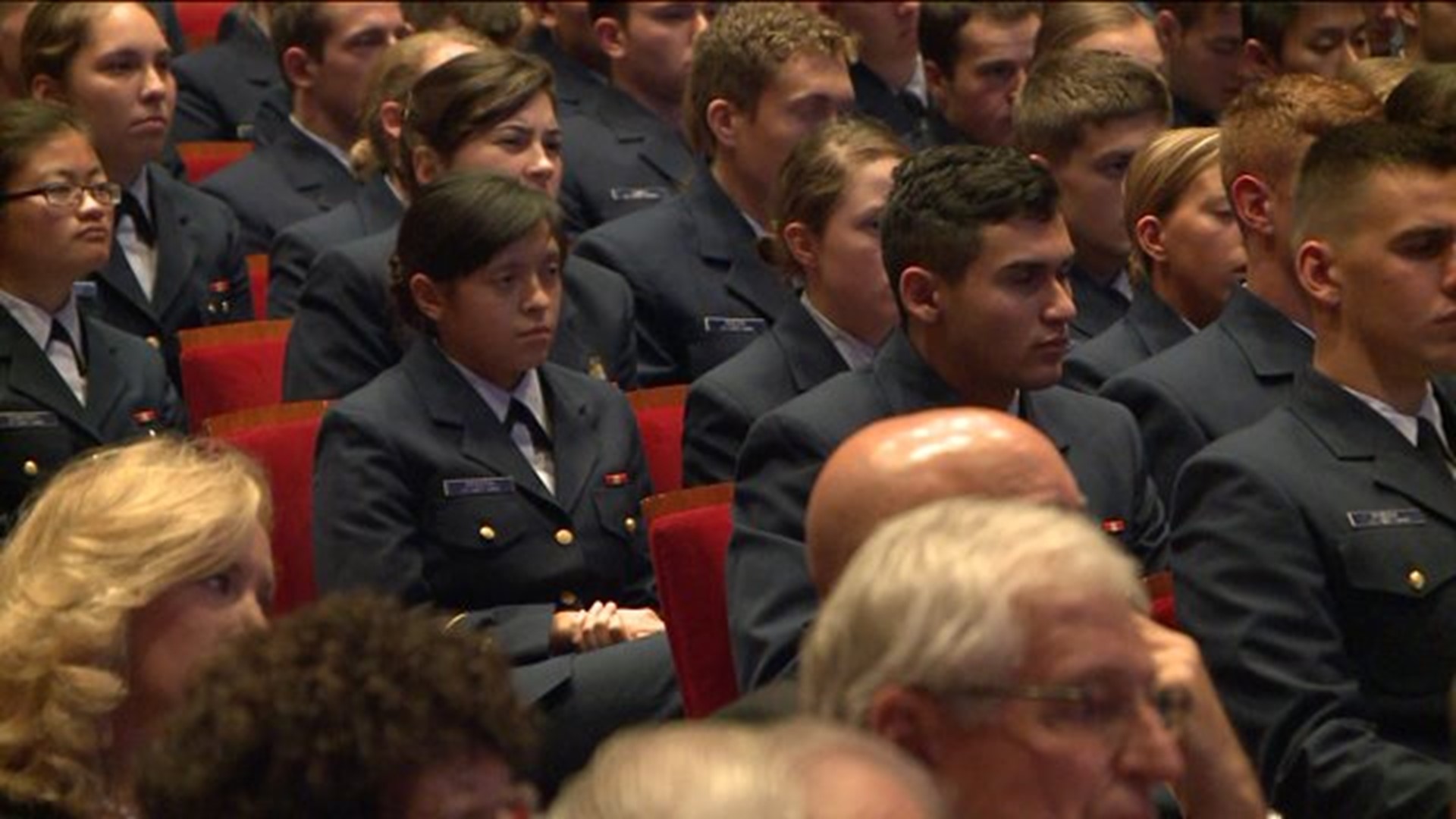 Coast Guard Academy holds special Veteran`s Day ceremony for 10th anniversary