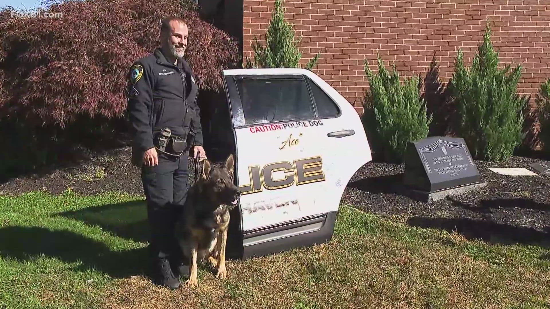 East Haven K9 Ace retired Thursday after 8 years on the job.