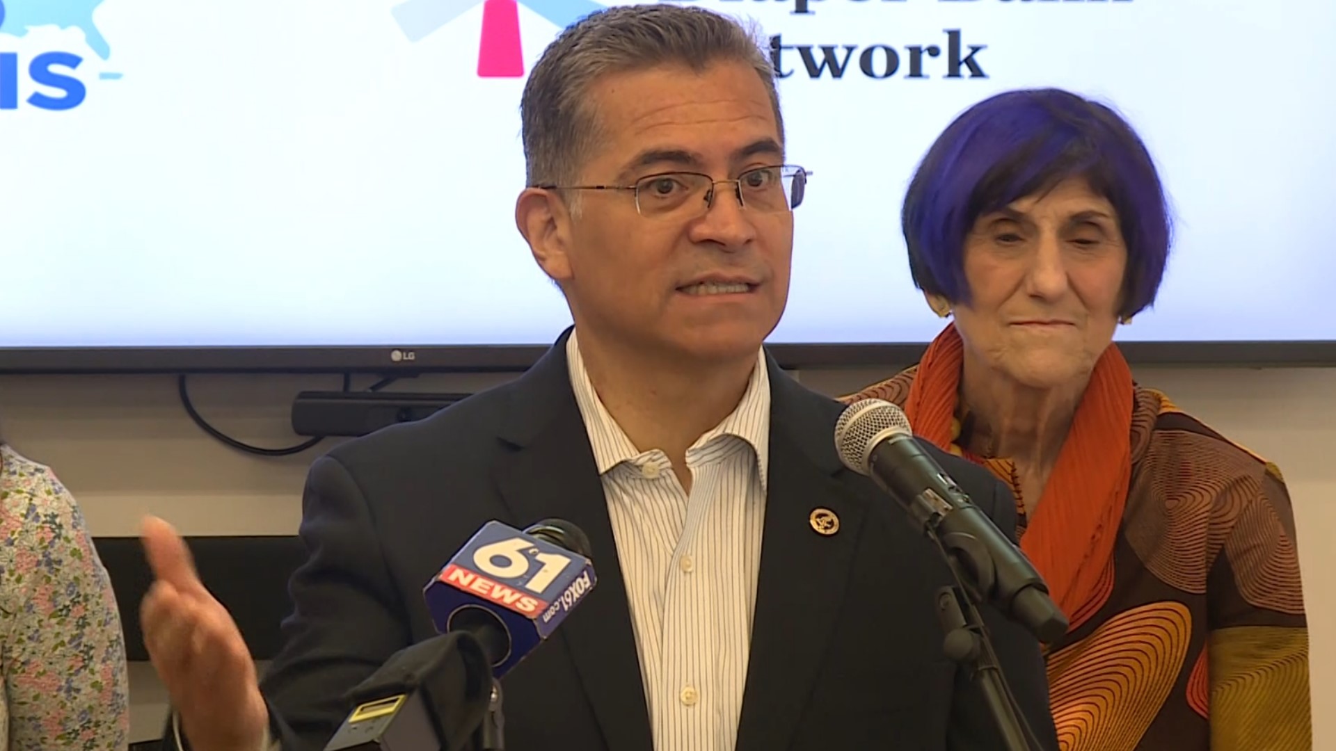 Secretary Xavier Becerra visited New Haven to spread the message for a national "We Can Do This" campaign.