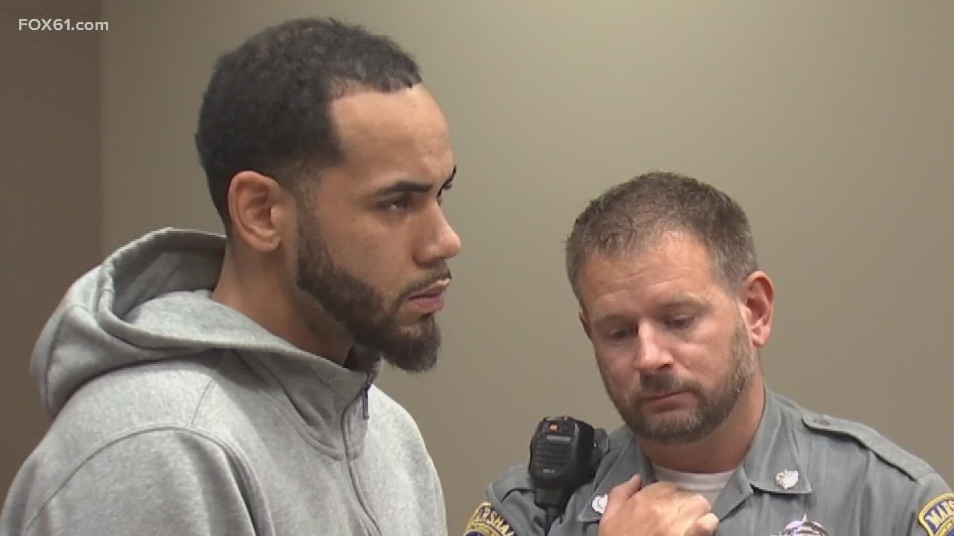 Sam Harris, 25, of New Britain was charged with evading responsibility involving death.