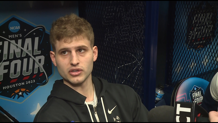UConn's Joey Calcaterra speaks ahead of Final Four matchup vs. UMiami | Full Interview