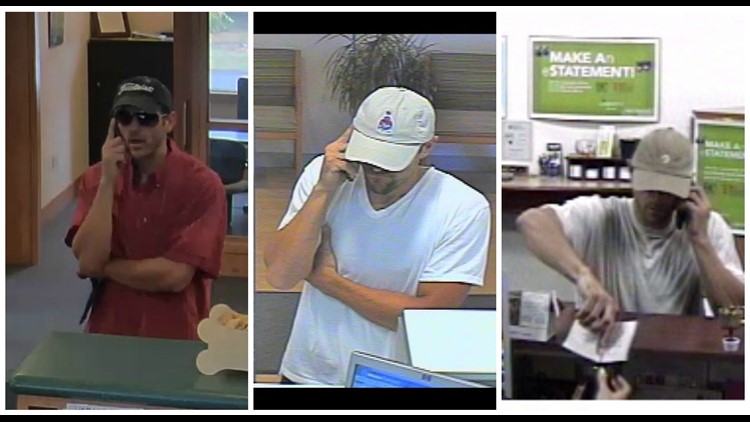 FBI issues warning for man accused in 7 bank robberies, asks