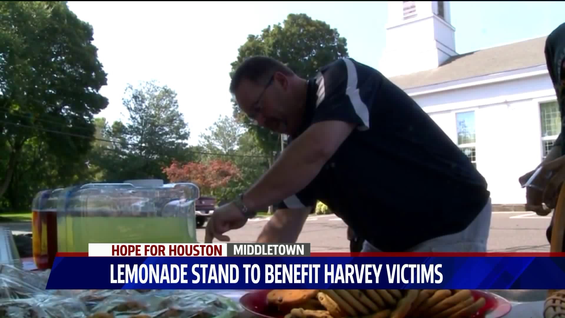 Kids run lemonade stand for Harvey victims