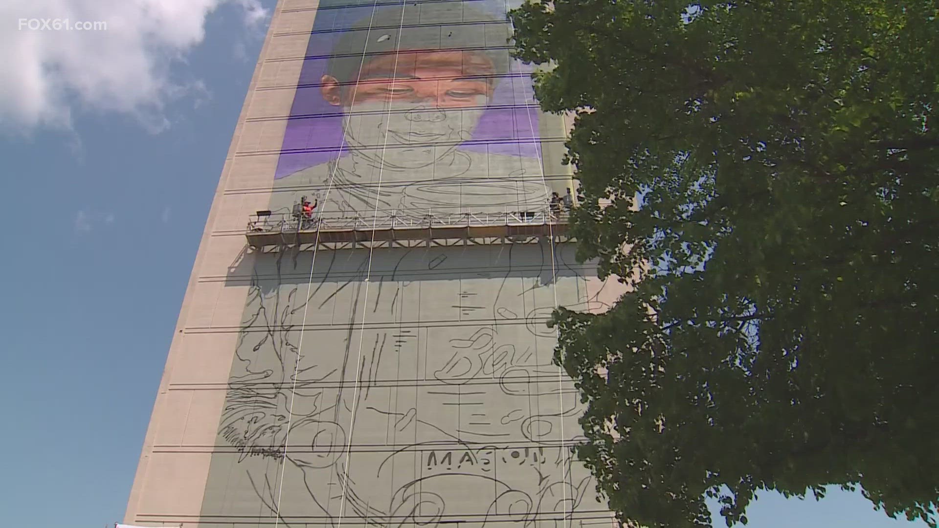 The mural has yet to have a formal name, but it is already making a statement on Morgan Street in Downtown Hartford.