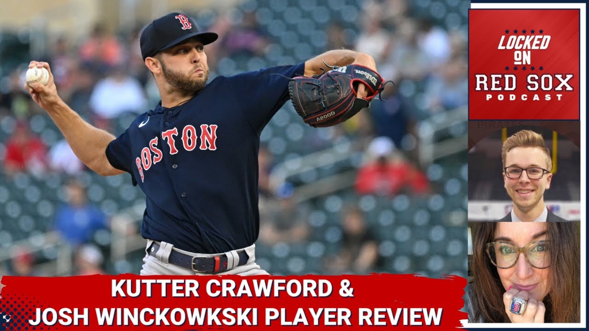 Boston Red Sox pitchers Kutter Crawford and Josh Winckowski 2022