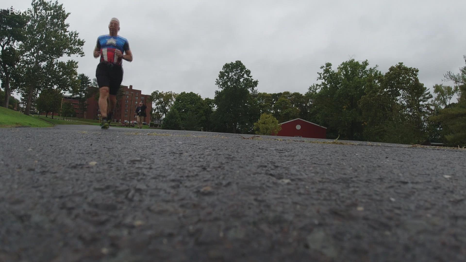 Dr. David Buono has been running the marathon for the last 20 years but this year is different.