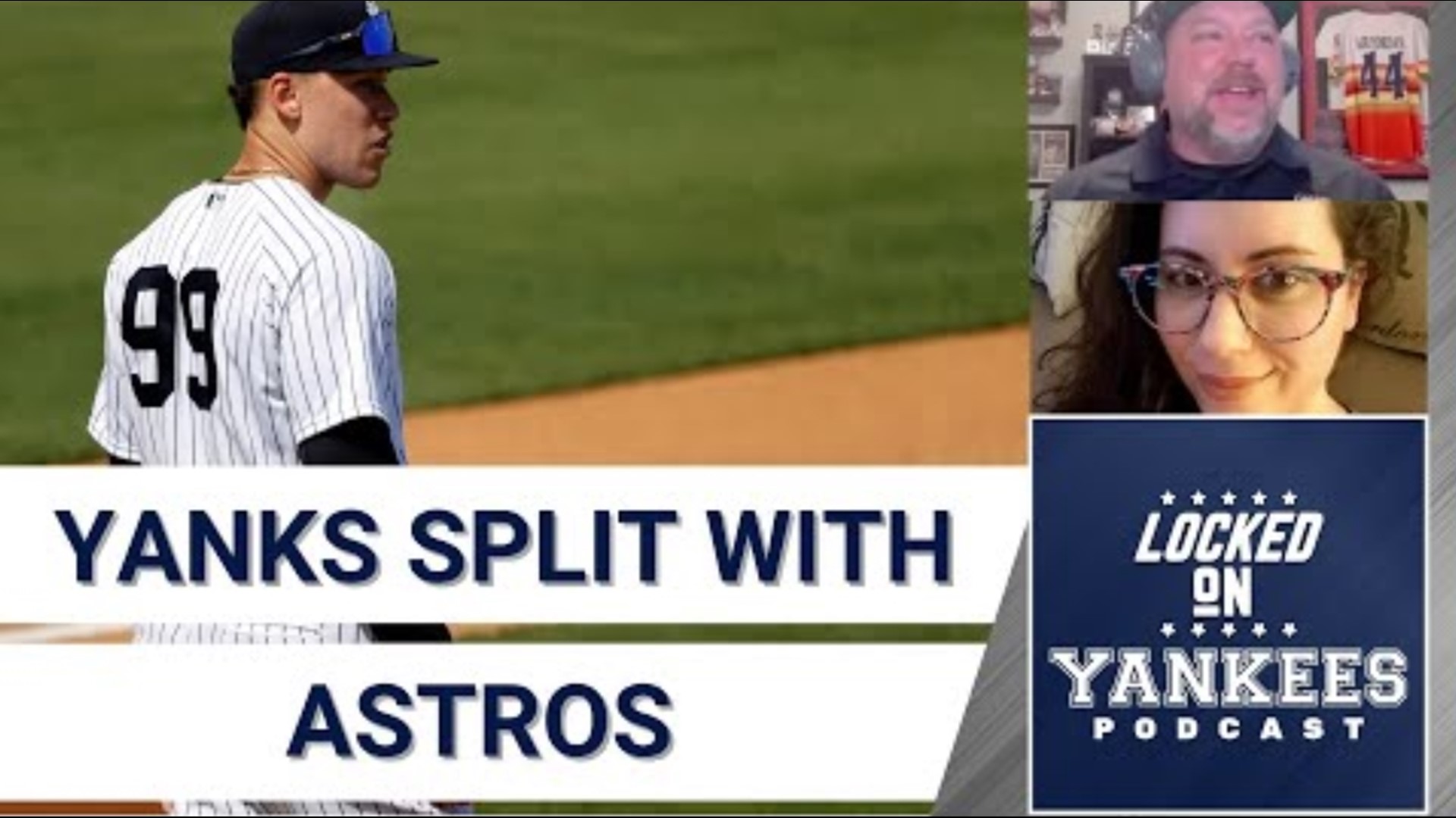 The Yankees were lucky to get a split in their series with the Astros this weekend but they still got it thanks to late-game heroics by Aaron Judge.