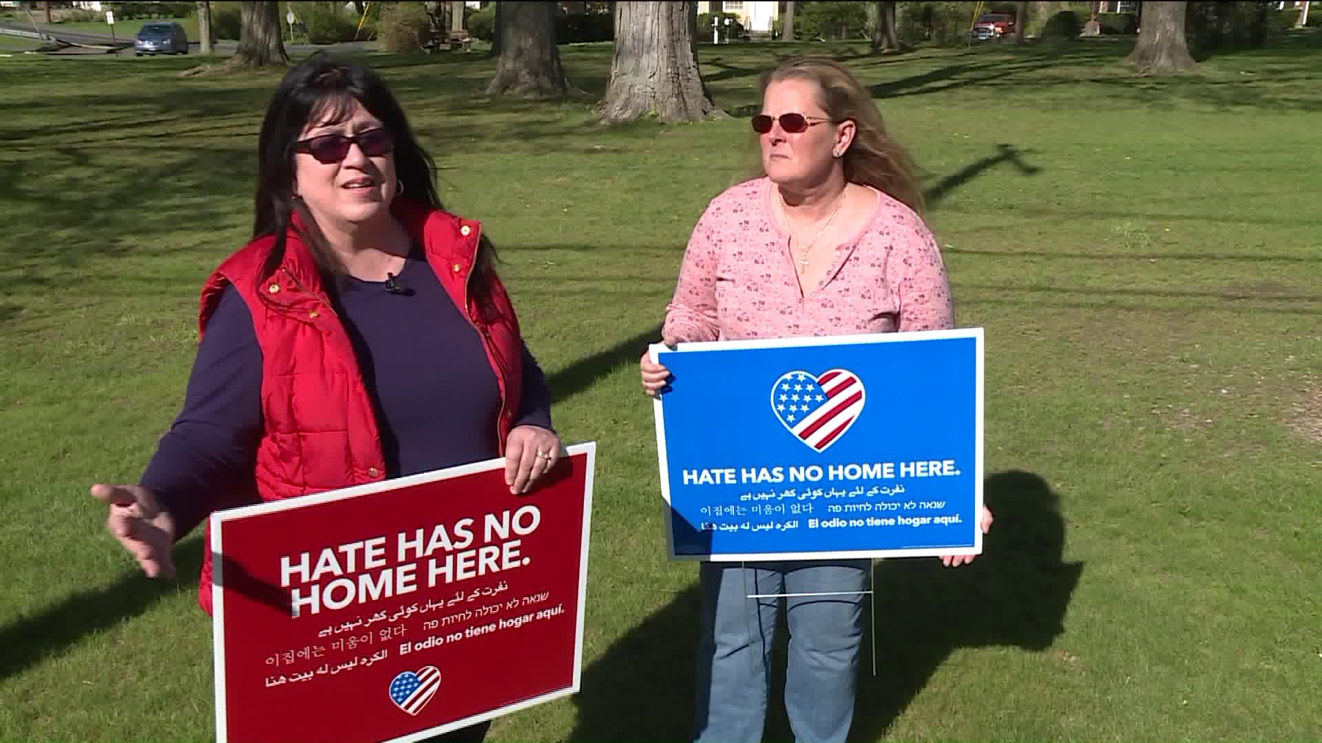 `Hate Has No Home Here` finds a home on lawns in Connecticut