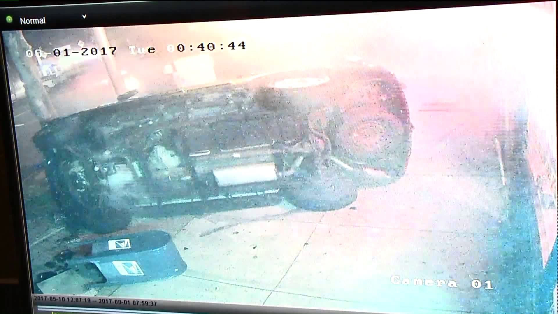 Unmarked police vehicle involvved in Stratford crash