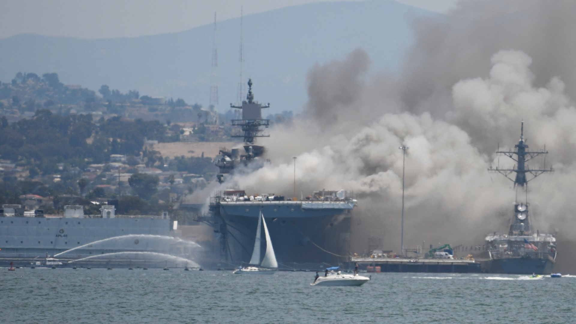 21 injured in explosion and fire on a naval ship in San Diego | fox61.com