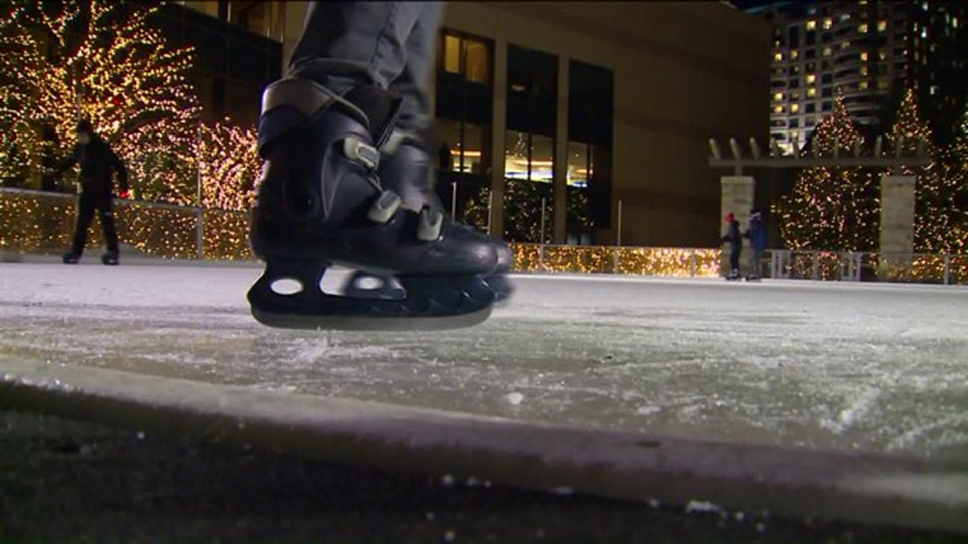 Ice skating at Foxwoods is a new familiy attraction
