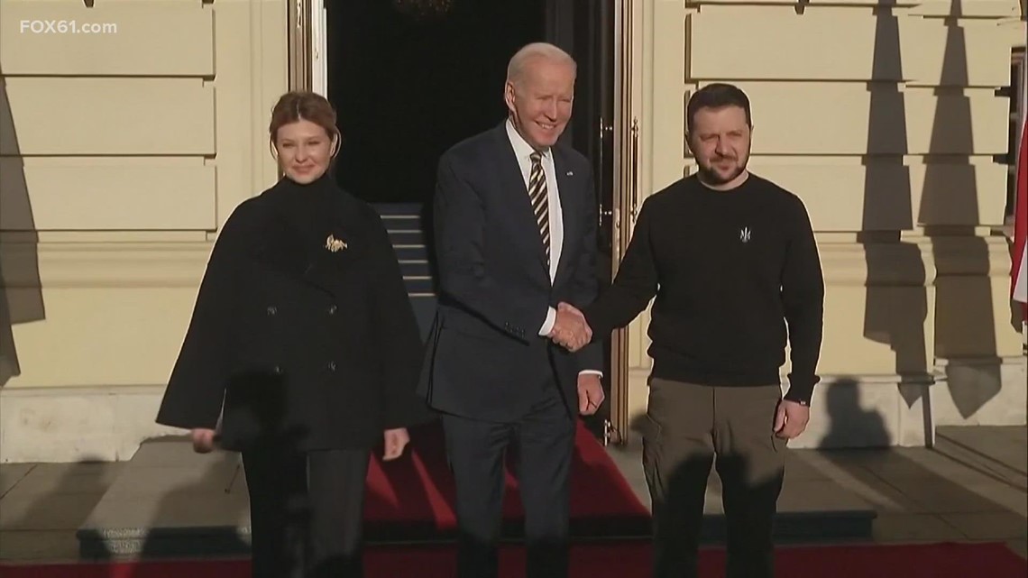 Local Ukrainians react to Biden's visit to Kyiv in CT - Vimarsana News
