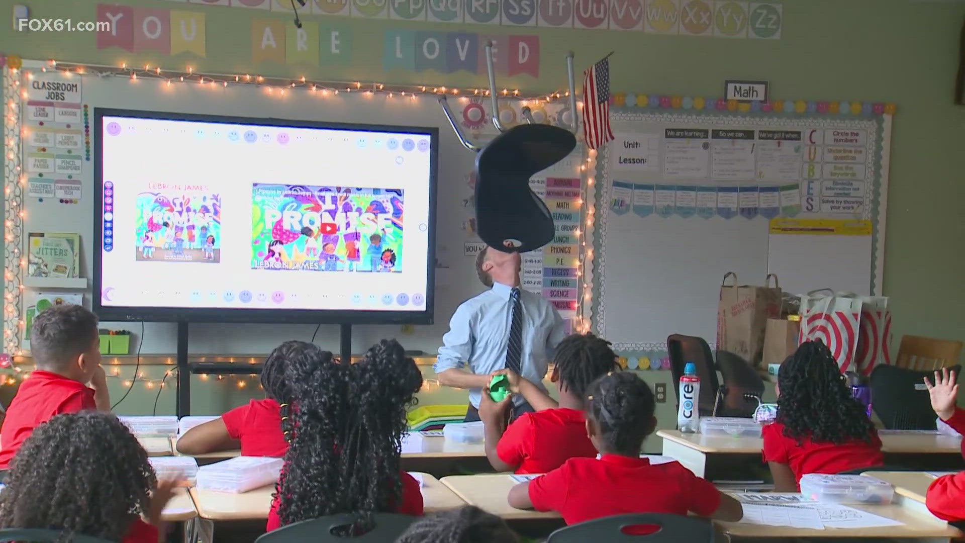 The superintendent and the mayor checked in on schools Thursday to make their goals clear and get the kids excited to come to class.