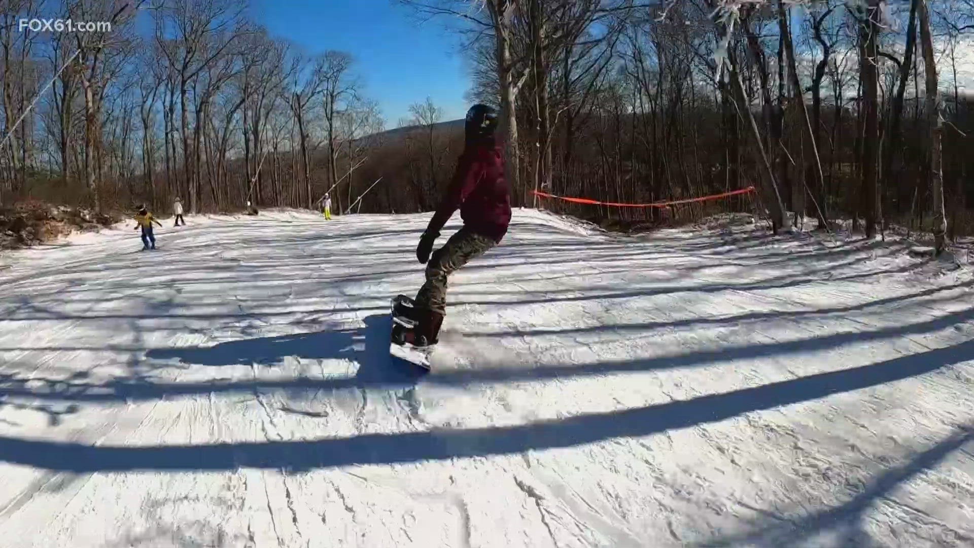 A recent sunny day at Mount Southington was the backdrop for something not often seen on the ski slopes all around the country: a group of 17 kids of color.