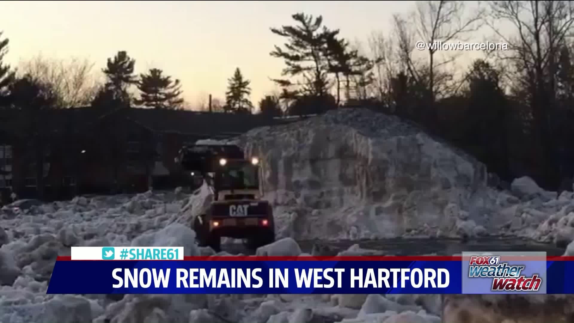 Snow remains in West Hartford
