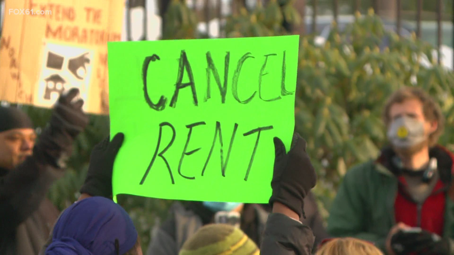 Protestors want the moratorium on evictions extended.