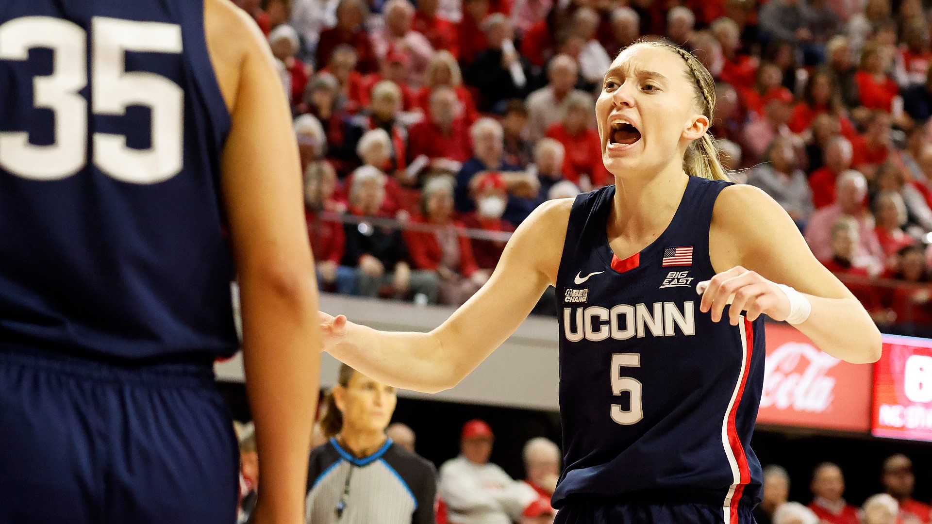 UConn women basketball redshirt junior Paige Bueckers was one of 10 candidates for the 2024 Ann Meyers Drysdale Award.