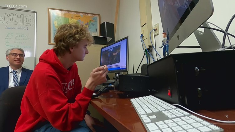 Norwich Free Academy Ham Radio Club connects with the International Space Station