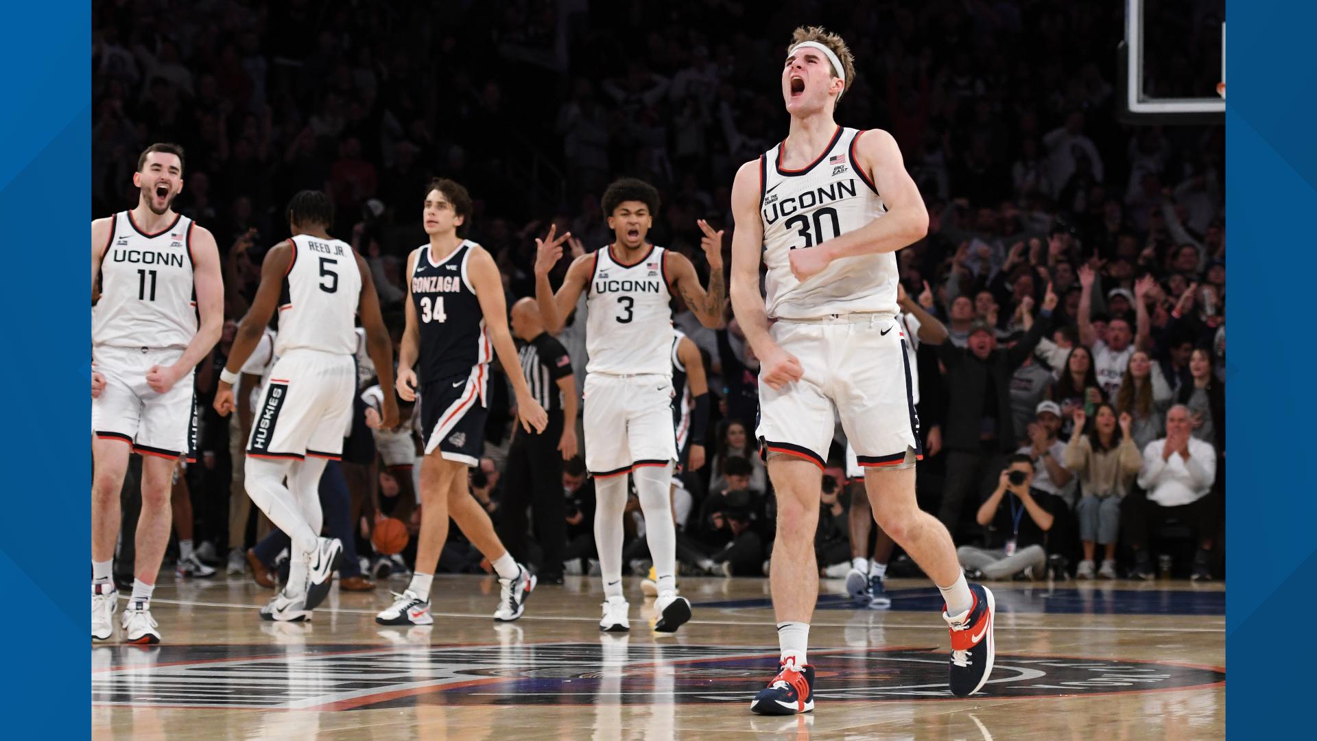 McNeeley Carries No. 18 UConn Past No. 8 Gonzaga 77-71 | Fox61.com